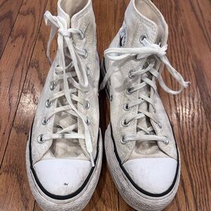Converse Off-White High-Top Sneakers
